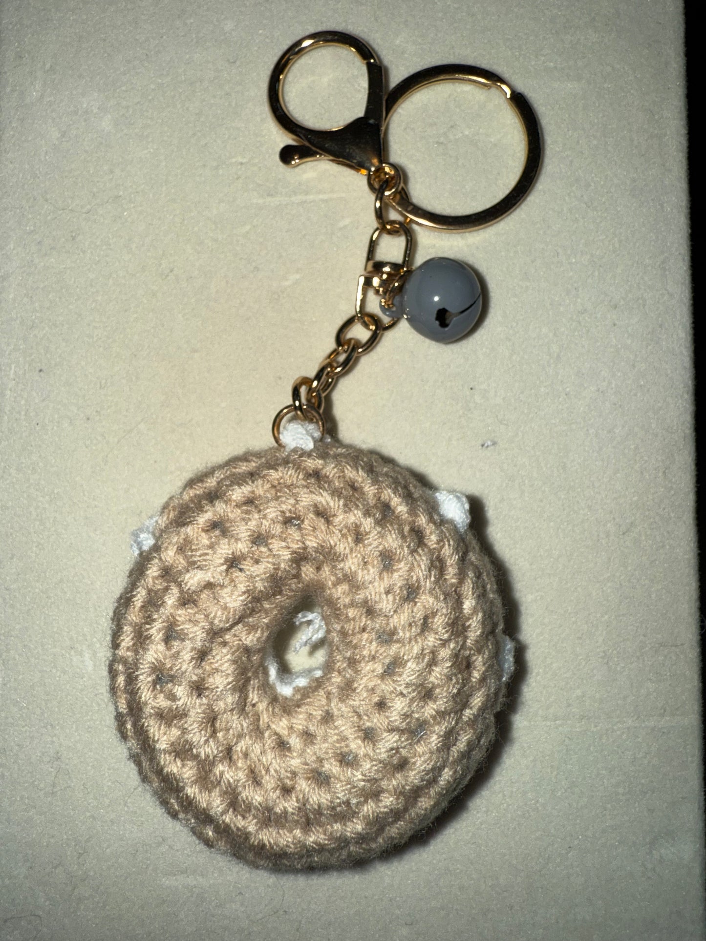 Donut keychain w/ bell