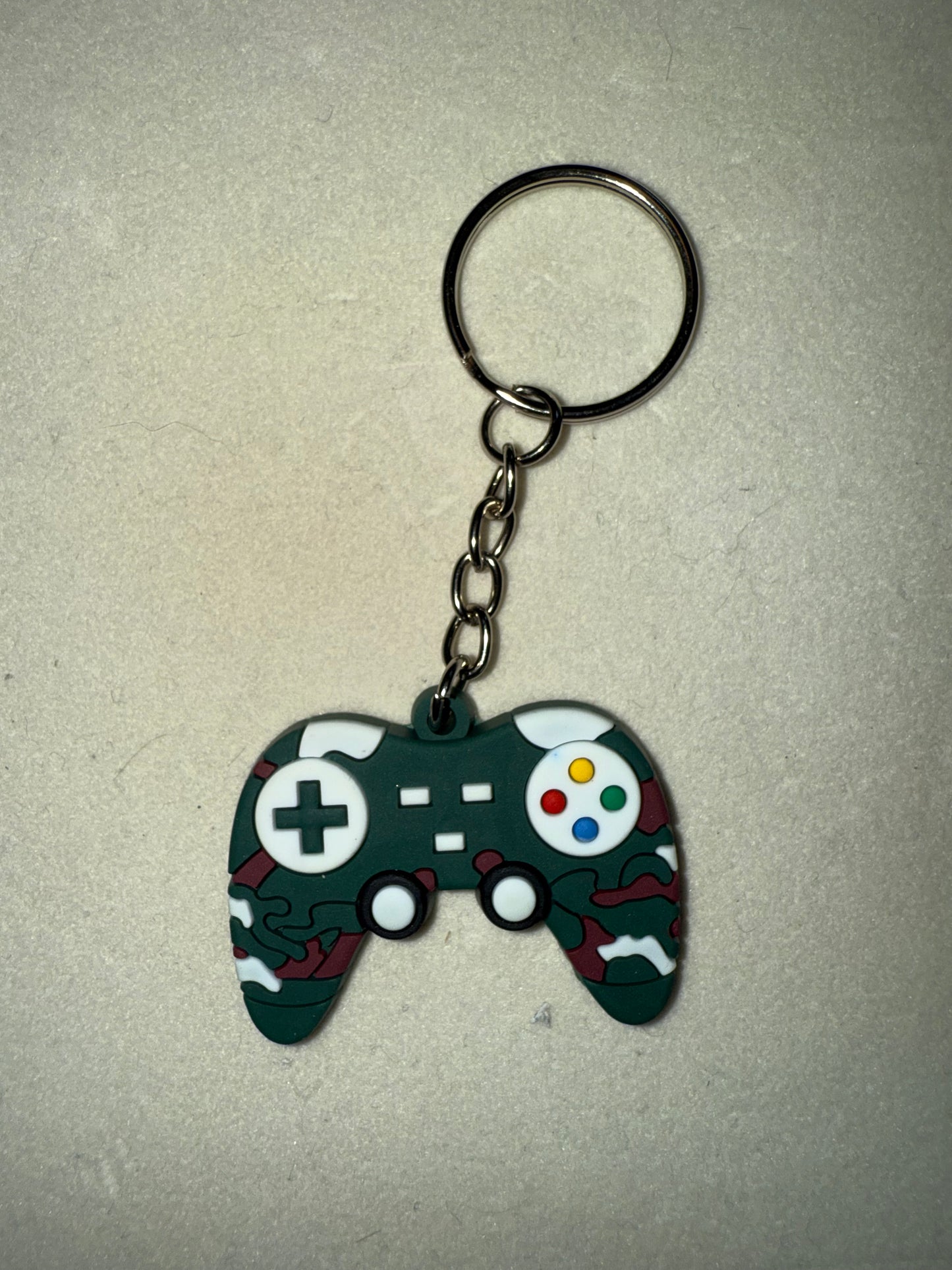 Red camo controller keychain