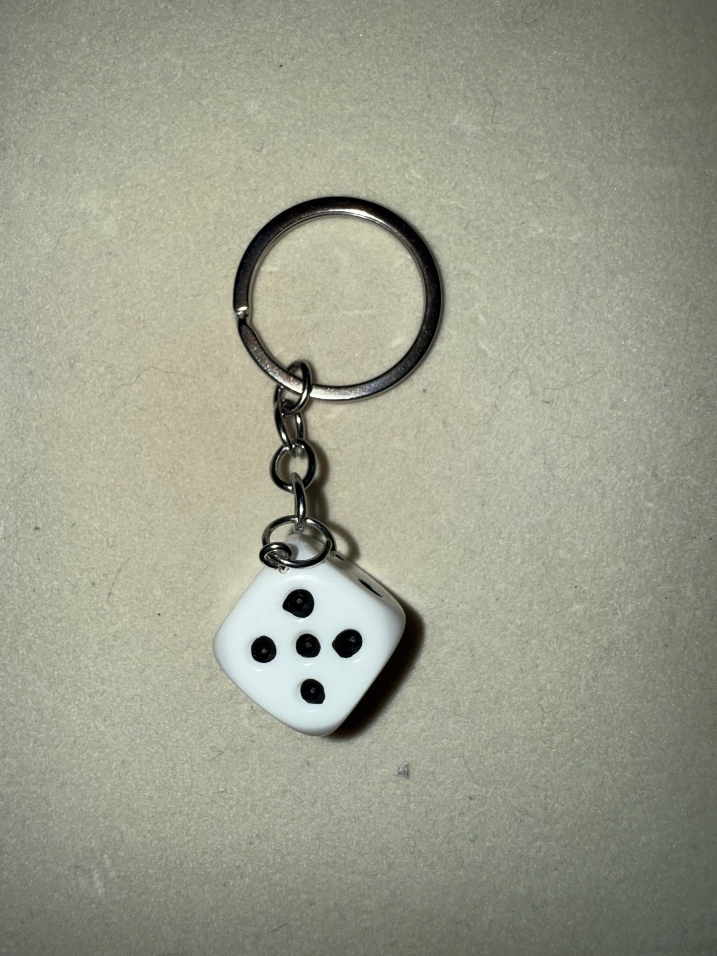 Dice keychain