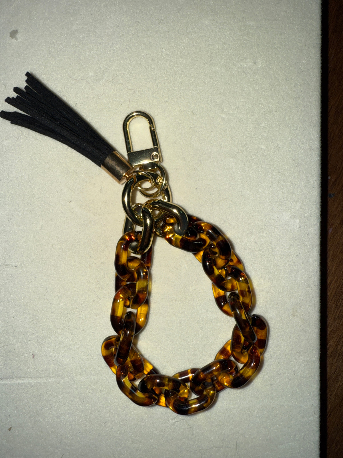Mini plastic chain keychain