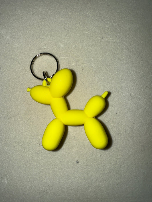 Yellow Silicone ballon dog