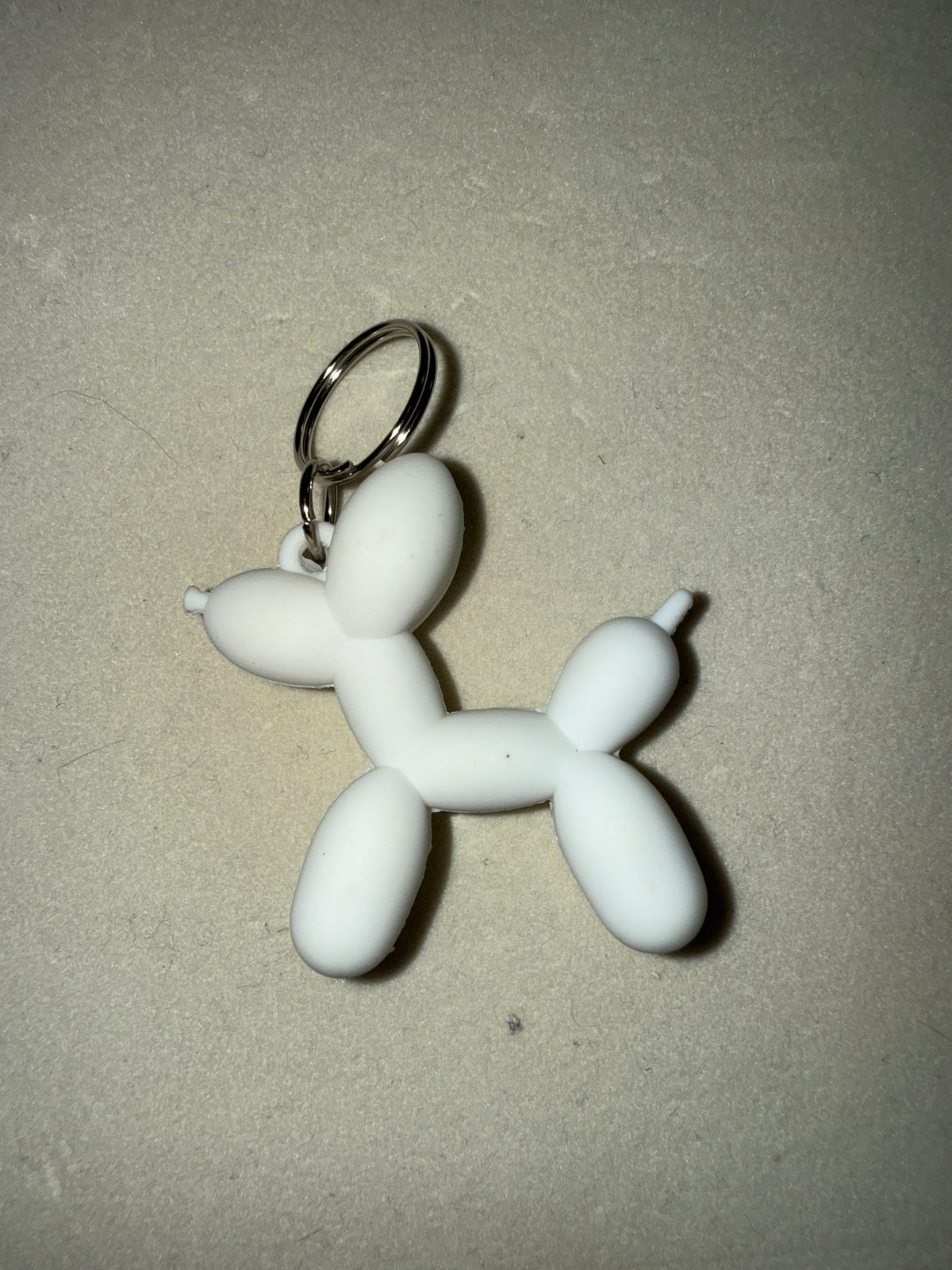 White Silicone ballon dog