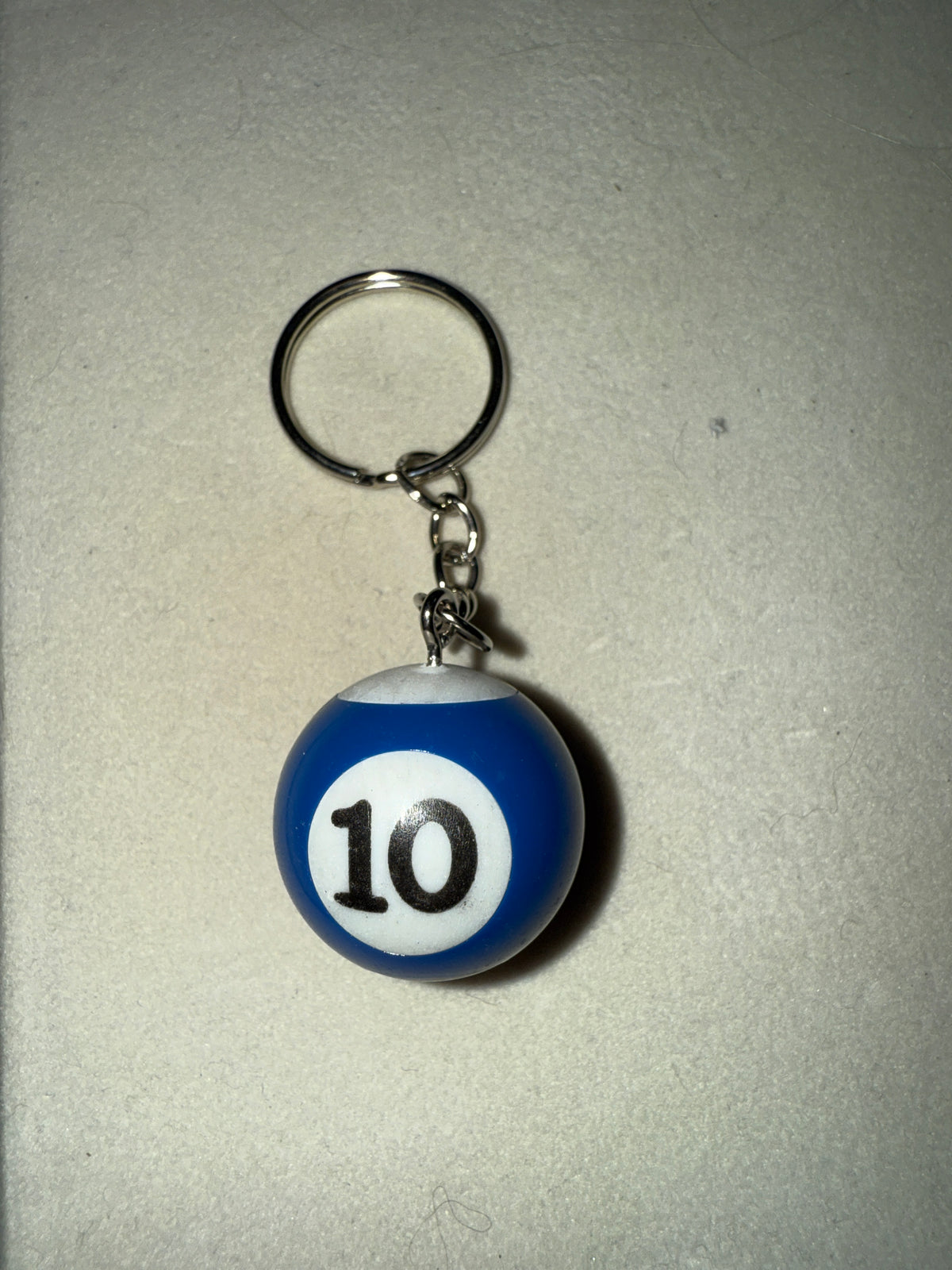 Billiards ball keychain
