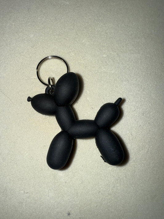 Black Silicone ballon dog